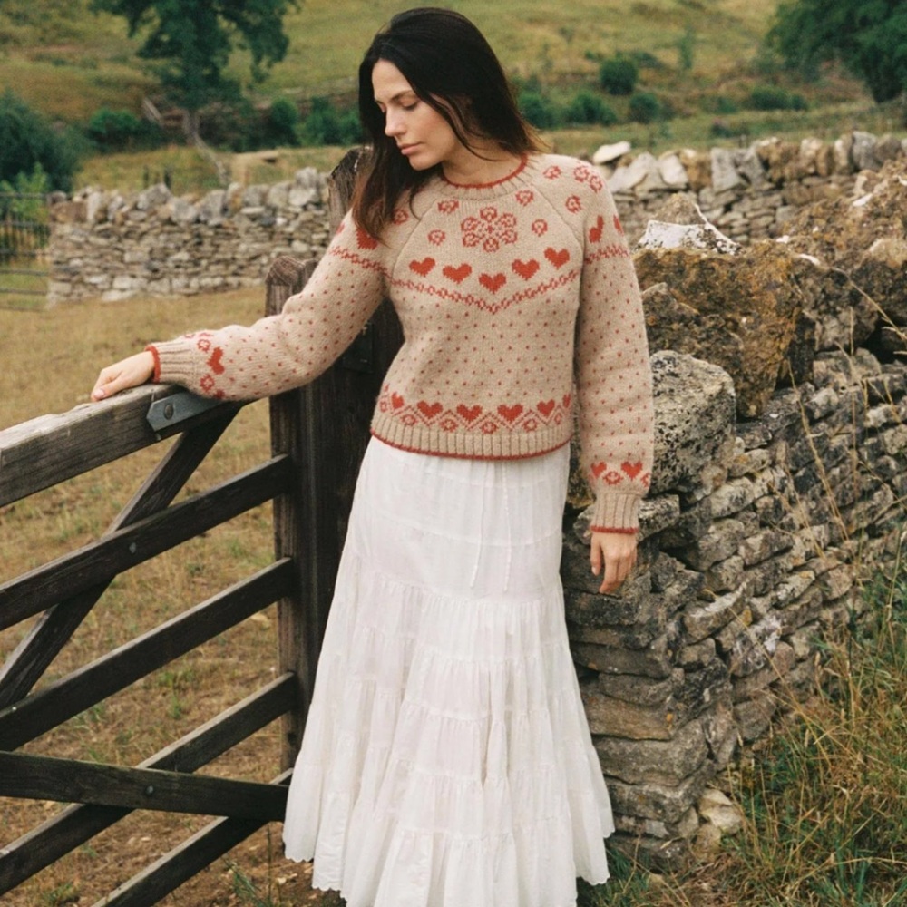 Christy Dawn Francesca Sweater in Crimson Heart - Picture 3 of 9